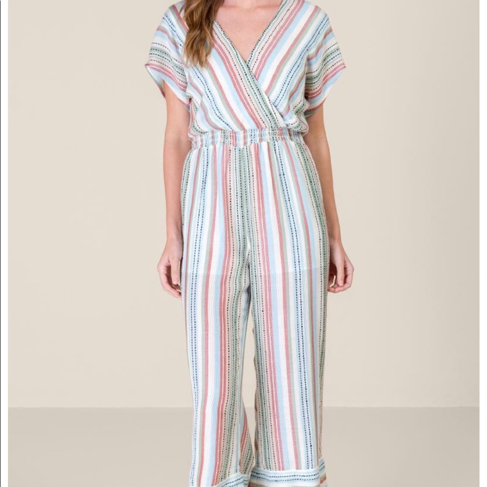 Francesca stripe jumpsuit